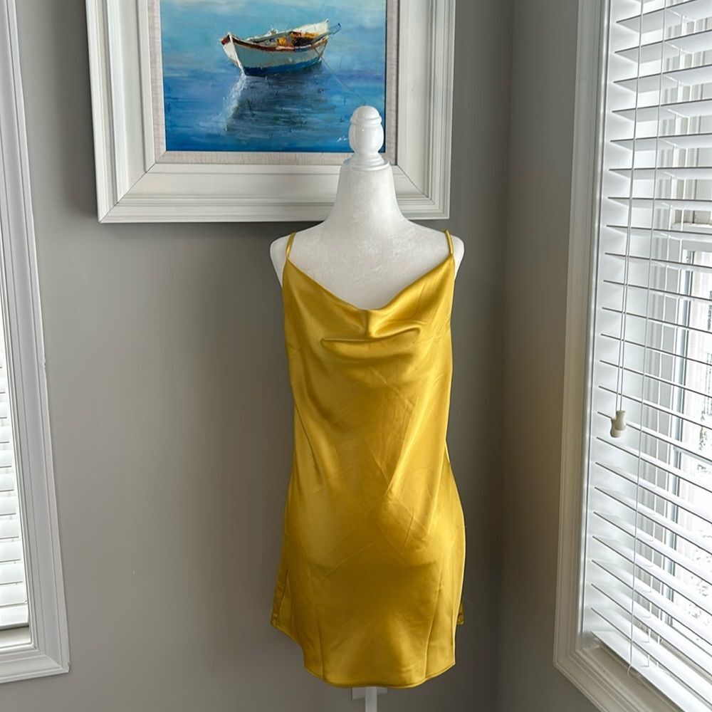 Princess Polly MARSEILLE Yellow MINI DRESS 4